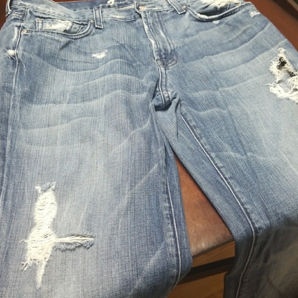 Distressed Seven for all mankind jeans - Picture 3 of 4